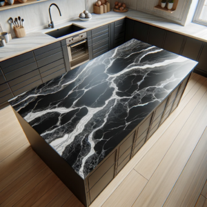 Blaturi de bucatarie din rasina epoxidica DALLE BLACK MAT 4