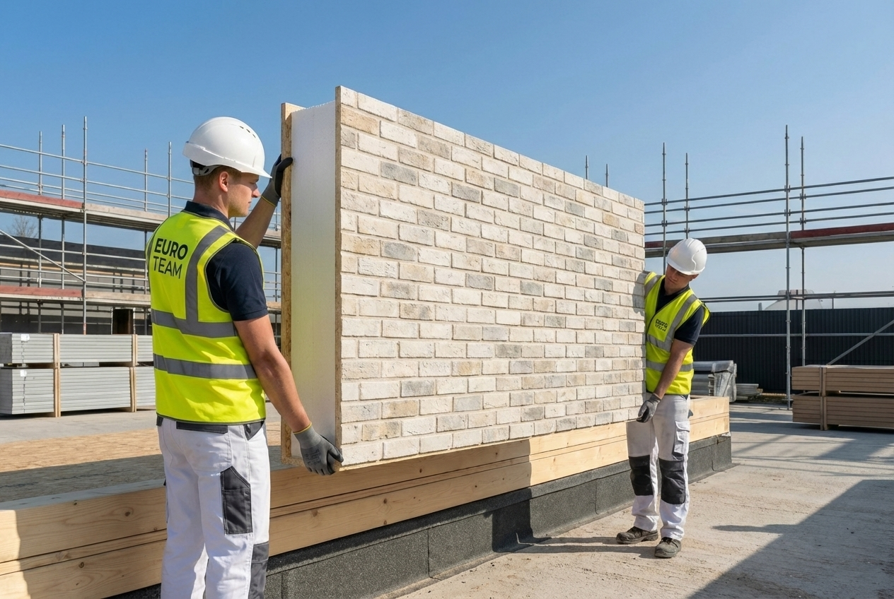Paneluri SIP cu caramida aparenta Berliner ANTIC