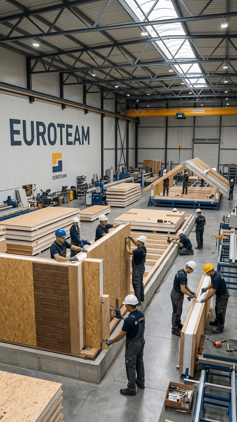 Producție de panouri SIP în fabrica EUROTEAM
